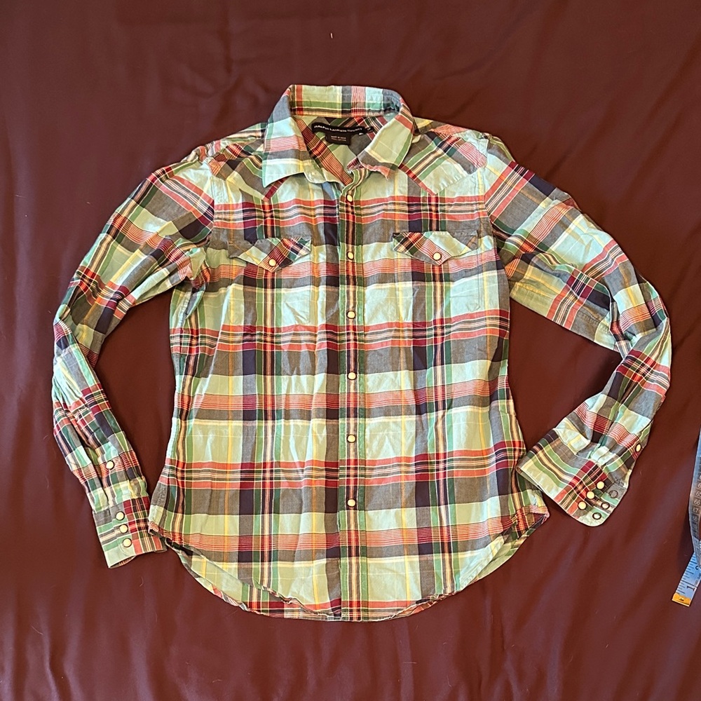 Ralph Lauren Sport Multicolor Plaid Pearlsnap Shirt